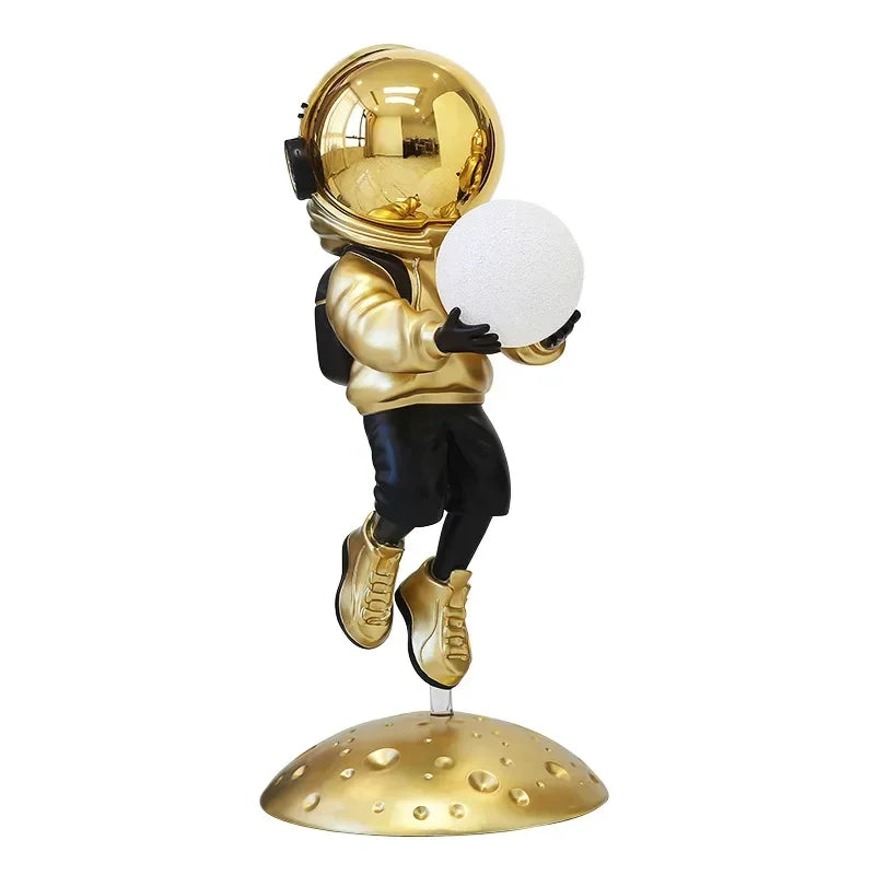 Large Astronaut Living Room Sculpture Floor Home Decor Sculptures & Figurines Astronaut Lighting Room Decors Aesthetic