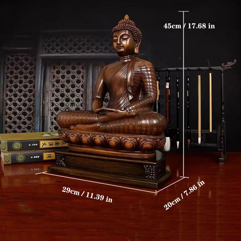 Southeast Asia Thailand Buddha Shakyamuni statue Buddhist resin feng shui statue Home living room,decoration Buddha statue 45cm