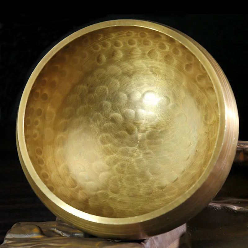 Nepal Handmade Tibet Buddha Sound Bowl Yoga Meditation Chanting Bowl Brass Chime Handicraft music therapy Tibetan Singing Bowl