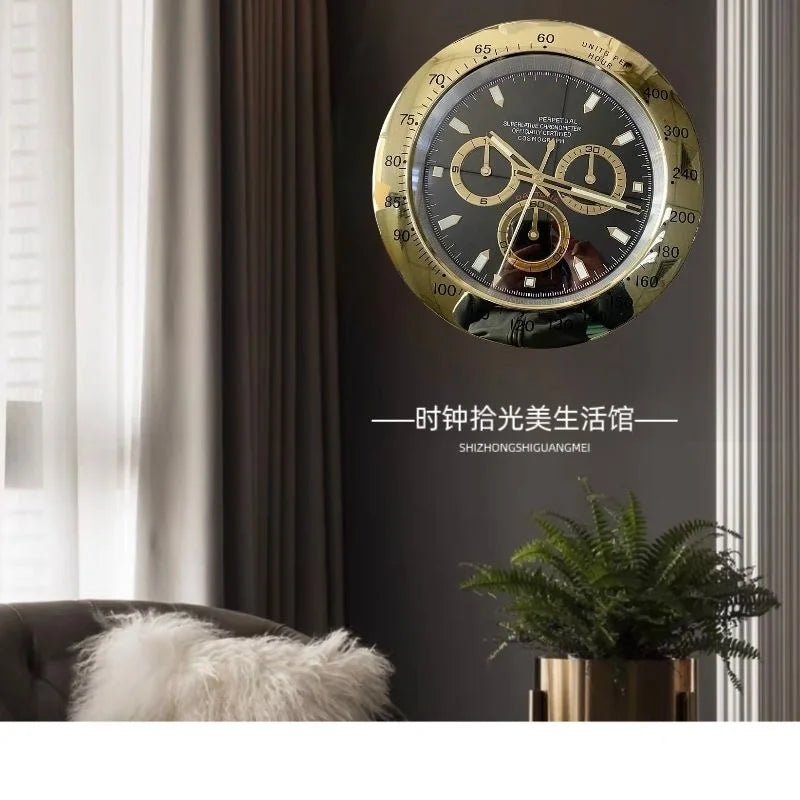 Luxury Wall Clock Modern Design Metal Large Role Wall Clocks Digital Luminous Art Watches Living Room Decoration Reloj De Pared