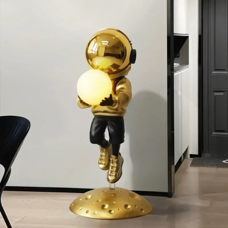 Large Astronaut Living Room Sculpture Floor Home Decor Sculptures & Figurines Astronaut Lighting Room Decors Aesthetic