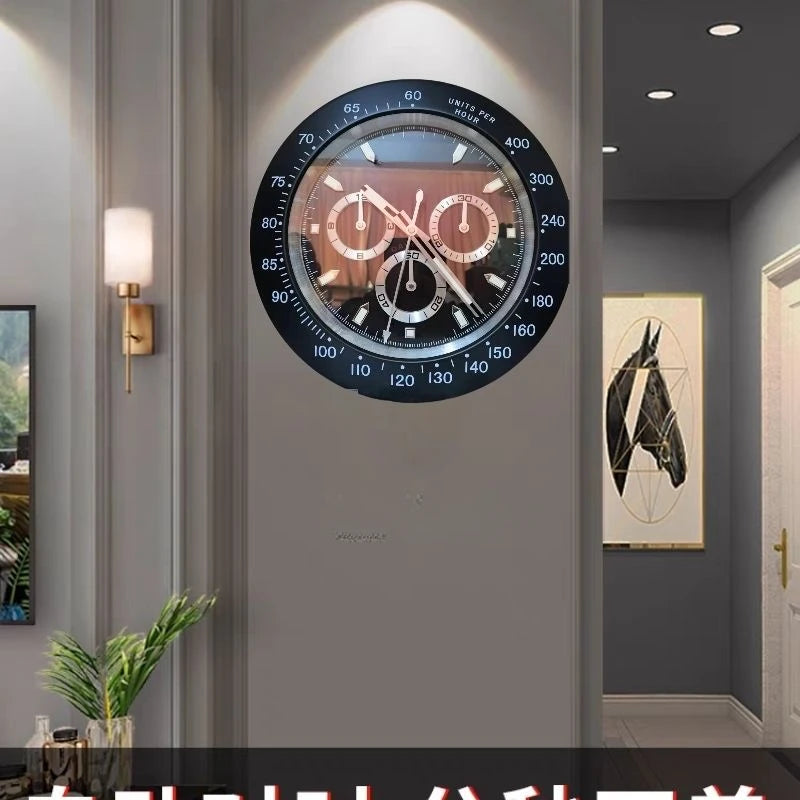 Luxury Wall Clock Modern Design Metal Large Role Wall Clocks Digital Luminous Art Watches Living Room Decoration Reloj De Pared