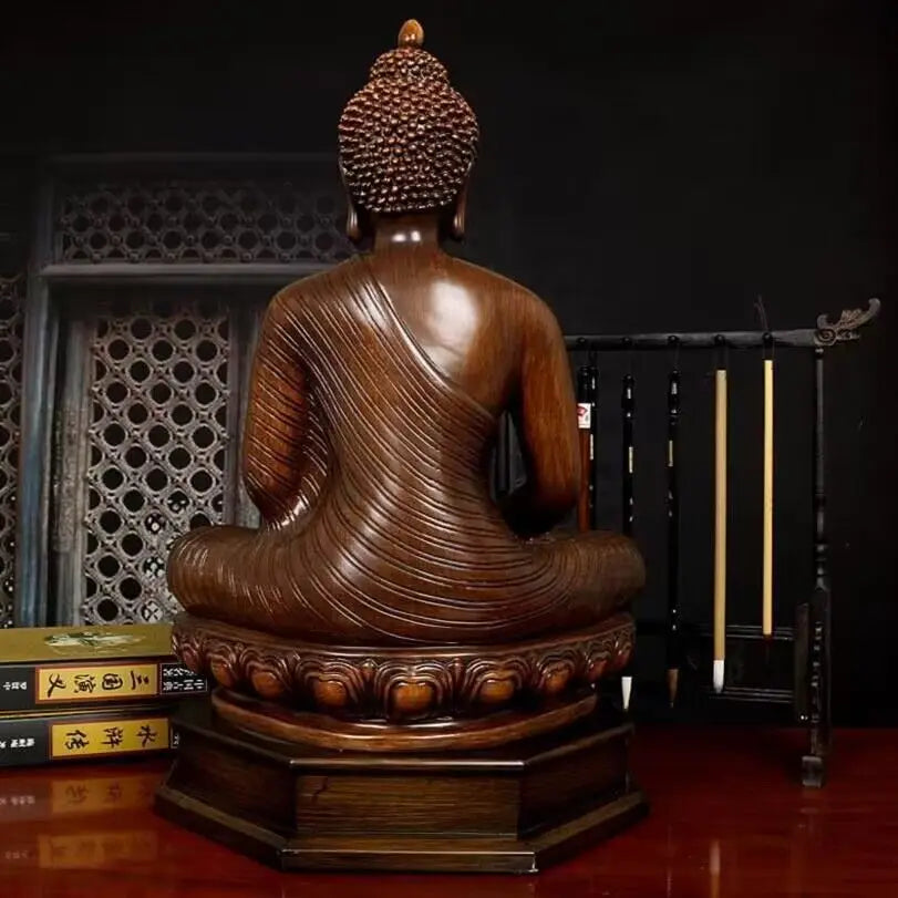 Southeast Asia Thailand Buddha Shakyamuni statue Buddhist resin feng shui statue Home living room,decoration Buddha statue 45cm