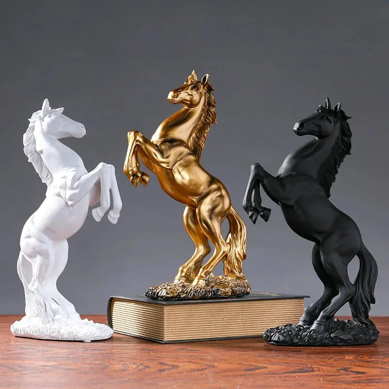 Horse Resin Statue Decoration, Statue,home Decoration, Living Room and Office Pegasus Crafts, Bar and Cafe Decoration