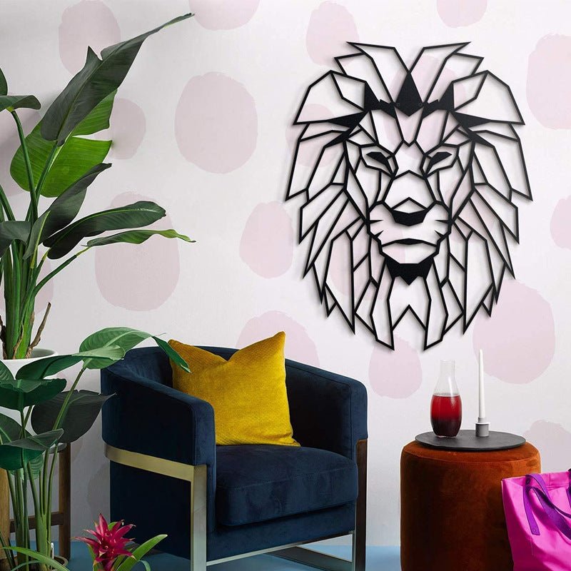 Metal lion head wall decoration - DECO KINGDOMDeco mural metal